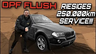 DPF-Spülung + SPEZIALSERVICE bei 250.000KM - BMW X3 E83 M57 3.0d | WT-GARAGE