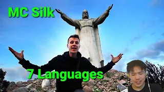 Polak MC Silk - Rap Nobody faster than Rap God (Eminem) 7 languages feat L.U.C | Polish rap REACTION