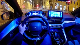 New PEUGEOT 3008 2022 (Facelift) - night POV test drive & FULL REVIEW (GT PHEV 300 HP)