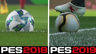 PES 19 vs PES 18 Gameplay Comparison