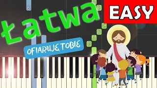 🎹 Ofiaruję Tobie Panie mój - Piano Tutorial (łatwa wersja) 🎵 NUTY W OPISIE 🎼