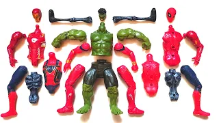 Merakit Mainan Ironman Vs Spiderman Vs Siren Head Vs Hulk Smash - Avengers