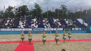 Европейский отбор на ЧМ-2019 по пляжному футболу в Москве. Церемония открытия