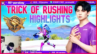 NOVA PARABOY- Trick Of Rushing And Defeating Squad !🔥(Highlights) | PUBG Mobile #novaparaboy