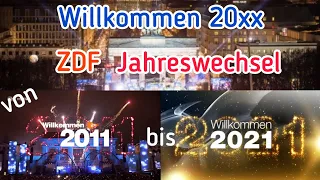 Jahreswechsel von "Willkommen 2011 bis 2021"