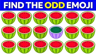 FIND THE ODD EMOJI OUT Spot The Difference to Win! | Odd One Out Puzzle | Find The Odd Emoji Quizzes