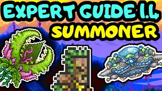 TERRARIA EXPERT SUMMONER PROGRESSION GUIDE 8! Expert Plantera and Golem Guide! Easy Martian Saucers!