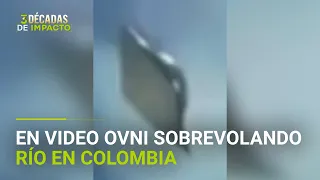 Piloto de avión graba un ovni sobrevolando un río en Colombia