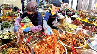 Interesting process! Most popular Korean SIDE DISHES and TOP 6 Market Foods | Korean Street Food