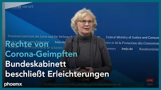 Christine Lambrecht zur Rückgabe von Grundrechten an Geimpfte und Genesene am 04.05.21