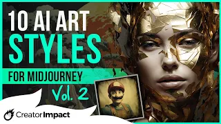10 Midjourney ART STYLES Vol 2 for Stunning Visuals! (Midjourney Prompts to use!)