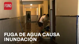 Fuga de agua provoca inundación en departamentos en la Col. Roma - Expreso de la Mañana