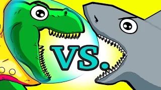 Team SHARK VS. Team DINO (SHARK Robot VS. DINO Robot! +BEST OF)