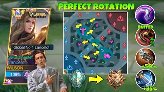 TUTORIAL LANCELOT PERFECT ROTATION TO RANK UP FASTER IN NEW SEASON!! (101% auto win!)