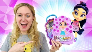 Куклы загадки HAIRDORABLES - собираем игрушки для девочек своими руками: Видео про игры одевалки