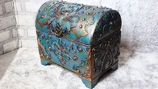 How to make a DIY jewelry box,  cardboard jewelry box,  craft ideas, handicraft, decoration ideas