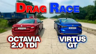 #18 | Virtus GT  VS Octavia 2.0 TDI | Drag Race | Dragstar MotoVlogs |