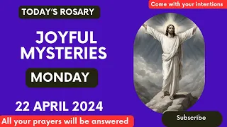 THE HOLY ROSARY FOR TODAY MONDAY, 22 APRIL 2024| Joyful Mysteries,📿 || Daily Virtual rosary 🙏