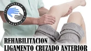 Rehabilitacion del ligamento cruzado anterior o LCA Fase 1, ejercicios y tratamiento