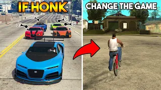 GTA : IF SOMEONE HONKS... CHANGE THE GAME... (GTA 5 to GTA 1)