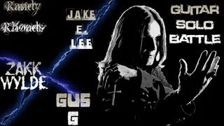 Randy Rhoads VS Jake E. Lee VS Zakk Wylde VS Gus G guitar solo battle - Neogeofanatic