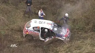Rally Hungary 2019 -Miklos Csomos crash in SS4