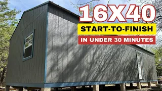 TIME-LAPSE: Watch A Crew Build A 16X40 Tiny House From Start To Finish!