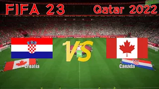 FIFA 23 | Qatar World Cup 2022 | Group F | Simulation | Croatia vs Canada | Full Match#worldcup2022