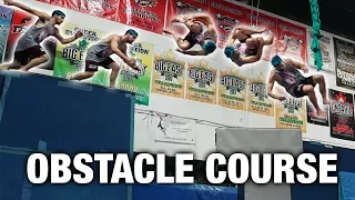 CRAZY TRAMPOLINE PARK OBSTACLE COURSE (with crazy tricks)