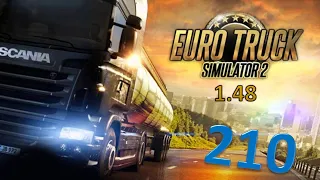 ETS2 Modded 1.48 Playthrough Part 210 - Detour around the Alps