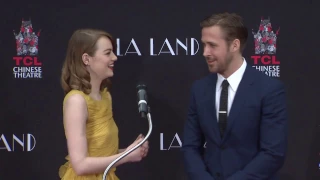 Ryan Gosling & Emma Stone Speeches at their Hand & Footprint Ceremony | ScreenSlam