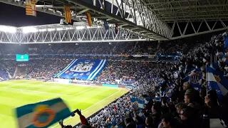 Great tifo at the Catalan derby RCD Espanyol - FC Barcelona 0-4 8. December 2018