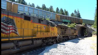 4K 60FPS: TRAINS ON THE FEATHER RIVER CANYON