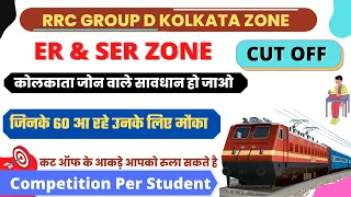 RRC Group-D 2022 Kolkata Zone Expected Cut Off || कोलकाता जोन में थोड़ा मेनहत की जरुरत #railwaygroupd