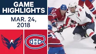 NHL Game Highlights | Capitals vs. Canadiens - Mar. 24, 2018