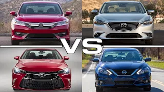 Toyota Camry vs Accord vs Mazda 6 vs Altima vs Sonata INTERIOR - Automobiles
