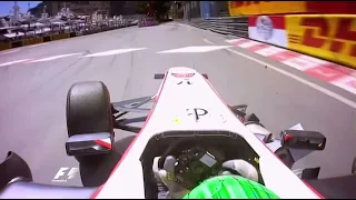 Sergio Perez crash at Monaco 2011