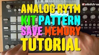 Analog Rytm Kit Sound Pattern Save Project - Mega Tutorial