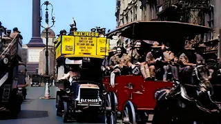 Unseen Color Footage of England 1918 | Remastered