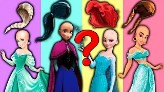 Wrong Hair Disney Princess Elsa Ariel Jasmine Anna 잘못된 머리 퍼즐 Wrong Heads Puzzle #1