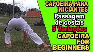 Aula 47 (class 47) Variações da passagem de costas (Capoeira iniciantes capoeira for beginners)