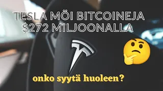 Tesla möi bitcoineja - onko syytä huoleen?