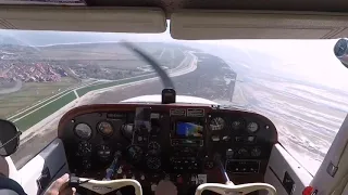 D-EHHU Anflug und Landung Wangerooge mit Cessna 172