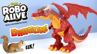 ROBO Alive Toys Fire Breathing Dragon Unboxing Robotic Pet! Zuru
