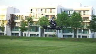 Hoverbike flight with MX champion