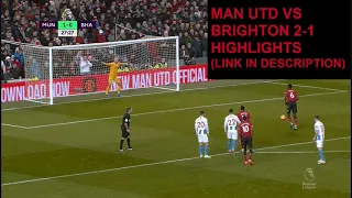 Man Utd vs Brighton 2-1 highlights | All goals Pogba, Rashford