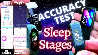 Sleep Stages Comparison: Fitbit Inspire 2 vs Honor Watch ES vs Galaxy Fit 2 vs Mi Band 5