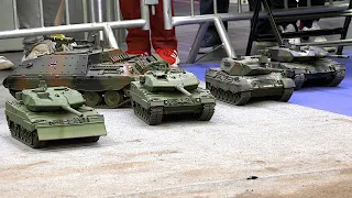 A Lot of RC Tanks Bundeswehr Leopard 1 2 Marder Tiger Panther U.S. Army Abrams Oshkosh M5 Stuart