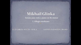 Sonata para viola y piano - Mikhail Glinka (I)