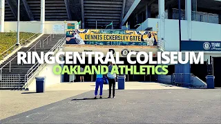 Exploring RingCentral Coliseum of the Oakland A's in California USA Tour #ringcentral #oakland